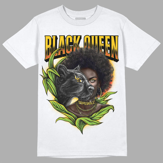 Yellow Sneakers DopeSkill T-Shirt New Black Queen Graphic Streetwear - White