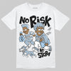 Jordan 40 “Blue Suede” DopeSkill T-Shirt No Risk No Story Graphic Streetwear - White