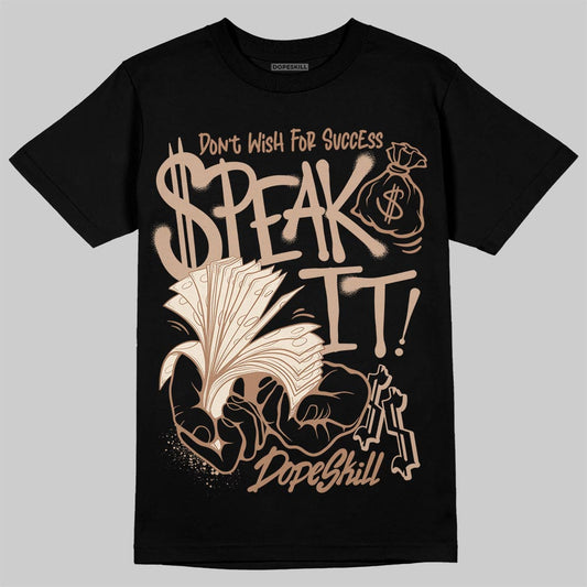 Jordan 4 Retro Cozy Girl DopeSkill T-Shirt Speak It Graphic Streetwear - Black