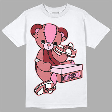 Valentine's Day Collection DopeSkill T-Shirt Sneakerhead BEAR Graphic Streetwear - White