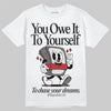 New Balance 1906R Silver Classic Crimson DopeSkill T-Shirt Owe It To Yourself Graphic Streetwear - White