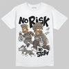 Jordan 4 Retro Cave Stone DopeSkill T-Shirt No Risk No Story Graphic Streetwear - White