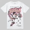 AMIRI White & Pink Stars Court Sneakers DopeSkill T-Shirt Nevermind Graphic Streetwear - White