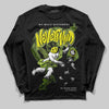 Jordan 13 Retro Bright Cactus DopeSkill Long Sleeve T-Shirt Nevermind Graphic Streetwear - Black