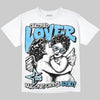 Jordan 11 Retro Legend Blue DopeSkill T-Shirt Real Ones Choose Loyalty Graphic Streetwear - White