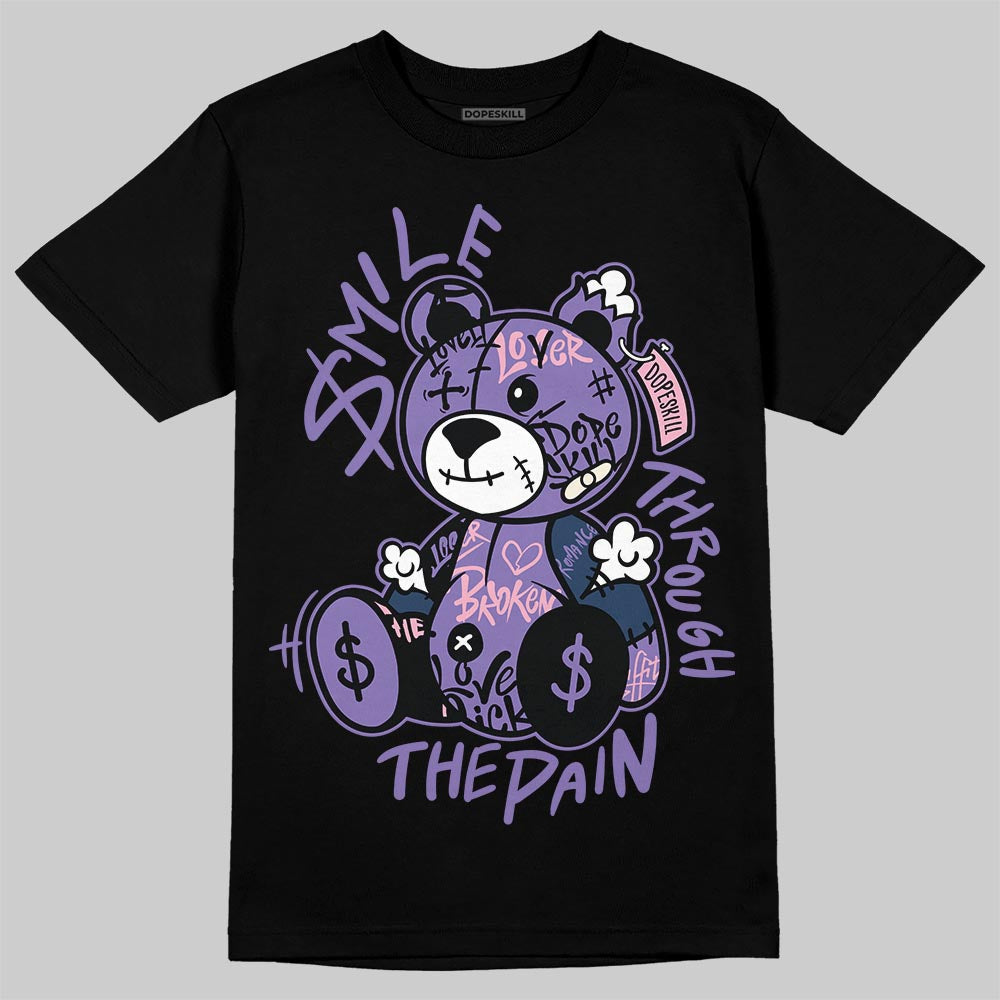 Jordan 11 "Mojave" DopeSkill T-Shirt Smile Through The Pain Graphic Streetwear - Black
