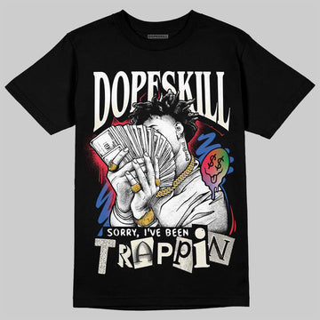 Jordan 11 City Pack “285” Atlanta DopeSkill T-Shirt Sorry I've Been Trappin Graphic Streetwear - Black