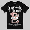 Lanvin Leather Curb Pink DopeSkill T-Shirt Owe It To Yourself Graphic Streetwear  - Black