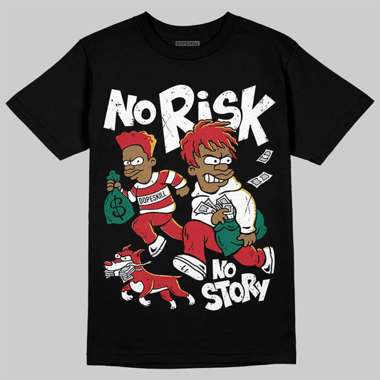 Jordan 3 Mexico 'El Vuelo' DopeSkill T-Shirt No Risk No Story Graphic Streetwear - black