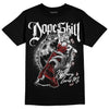 Jordan 14 "Black/White" DopeSkill T-Shirt Money Loves Me Graphic Streetwear - Black 