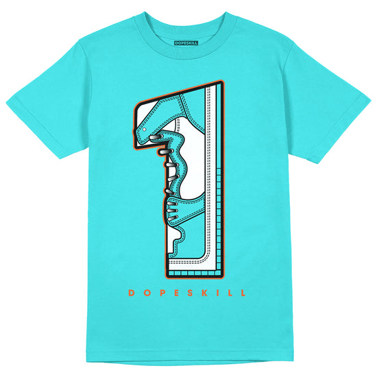 Dunk Low “Miami Dolphins” DopeSkill Tahiti Blue T-shirt No.1 Graphic Streetwear 