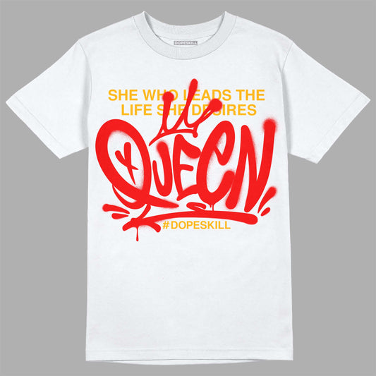 Red Sneakers DopeSkill T-Shirt Queen Graphic Streetwear - White