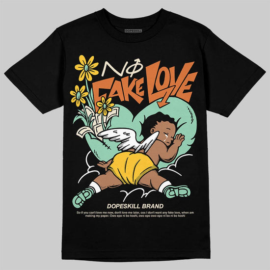 SB Dunk Low Rodeo Tourmaline DopeSkill T-Shirt No Fake Love Graphic Streetwear - Black