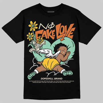 SB Dunk Low Rodeo Tourmaline DopeSkill T-Shirt No Fake Love Graphic Streetwear - Black