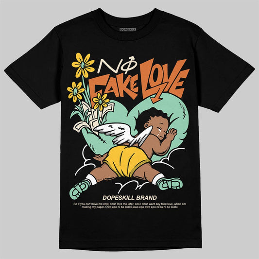 SB Dunk Low Rodeo Tourmaline DopeSkill T-Shirt No Fake Love Graphic Streetwear - Black