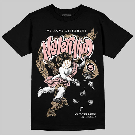 Nike Air Force 1 Low Canvas “Linen” DopeSkill T-Shirt Nevermind Graphic Streetwear - Black