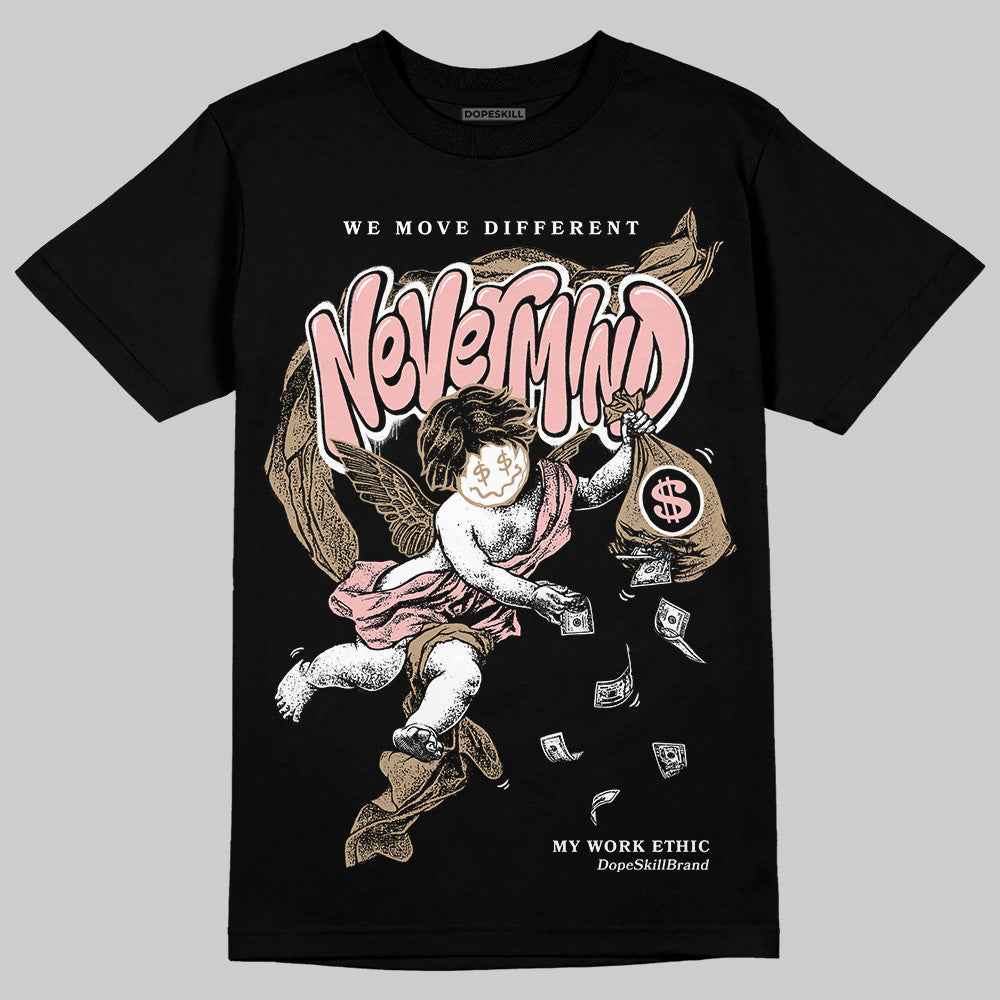 Nike Air Force 1 Low Canvas “Linen” DopeSkill T-Shirt Nevermind Graphic Streetwear - Black
