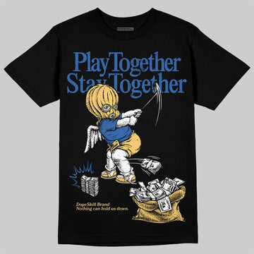 Travis Scott x Air Jordan 1 Low OG “Canary” DopeSkill T-Shirt Play together, Stay together Graphic Streetwear - Black