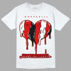 Jordan 1 Retro Low "Black Toe" DopeSkill T-Shirt Juneteenth Heart Graphic Streetwear - White