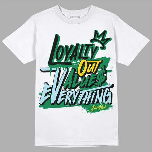 Jordan 5 “Lucky Green” DopeSkill T-Shirt LOVE Graphic Streetwear - White