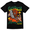 Dunk Low Team Dark Green Orange DopeSkill T-Shirt Get Rich Graphic Streetwear - Black