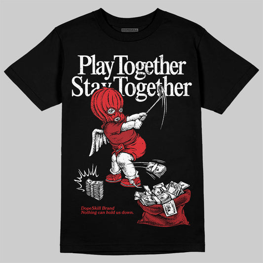 Adidas Samba OG ‘Talchum Pack ‑ Scarlet’ DopeSkill T-Shirt Play together, Stay together Graphic Streetwear - Black