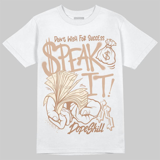 Jordan 4 Retro Cozy Girl DopeSkill T-Shirt Speak It Graphic Streetwear - White
