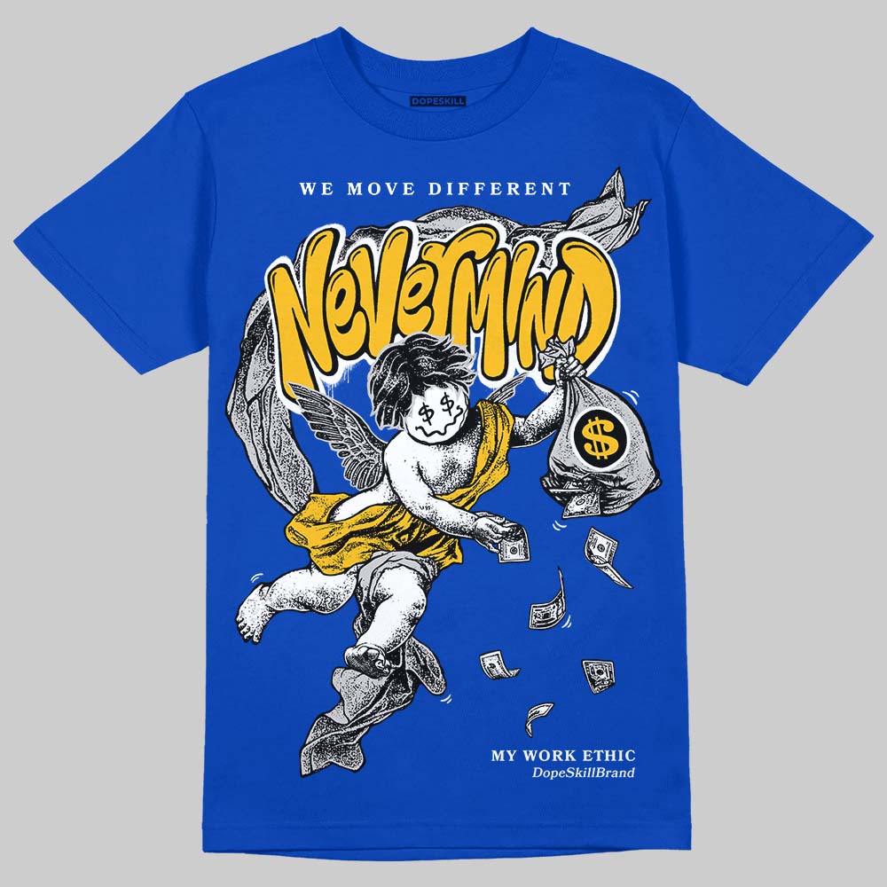 Jordan 12 “Blueberry” DopeSkill Royal T-shirt Nevermind Graphic Streetwear