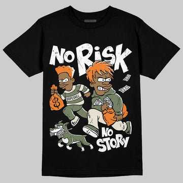 Jordan 4 Retro OG SP Undefeated (2025) DopeSkill T-Shirt No Risk No Story Graphic Streetwear - Black