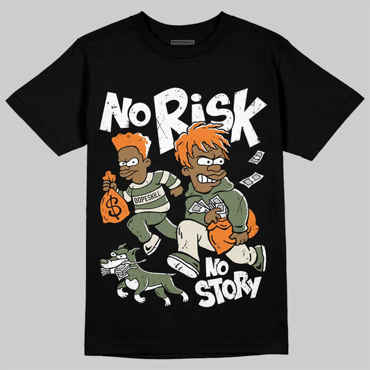 Jordan 4 Retro OG SP Undefeated (2025) DopeSkill T-Shirt No Risk No Story Graphic Streetwear - Black