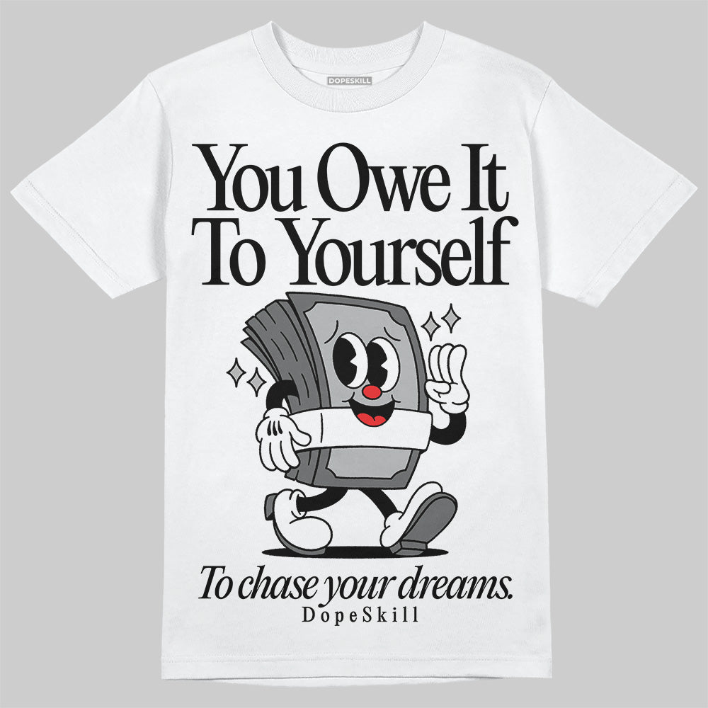 New Balance 2002R ‘Steel Orca’ DopeSkill T-Shirt Owe It To Yourself Graphic Streetwear - White