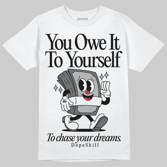 New Balance 2002R ‘Steel Orca’ DopeSkill T-Shirt Owe It To Yourself Graphic Streetwear - White