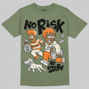 Jordan 4 Retro OG SP Undefeated (2025) DopeSkill T-Shirt No Risk No Story Graphic Streetwear - Military Green