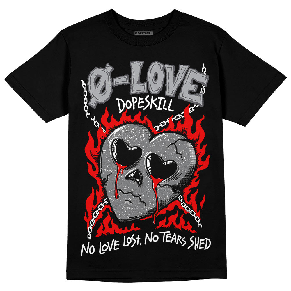 Jordan 4 Retro 'Wet Cement' DopeSkill T-Shirt Crying Heart Graphic Streetwear - Black