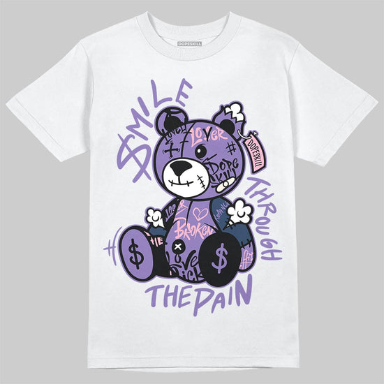 Jordan 11 "Mojave" DopeSkill T-Shirt Smile Through The Pain Graphic Streetwear - White
