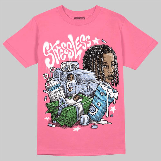 Jordan 3 GS “Cobalt Bliss” DopeSkill T-Shirt Stressless Graphic Streetwear - Safety Pink