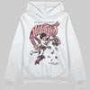 AMIRI White & Pink Stars Court Sneakers DopeSkill Hoodie Sweatshirt Nevermind Graphic Streetwear - White