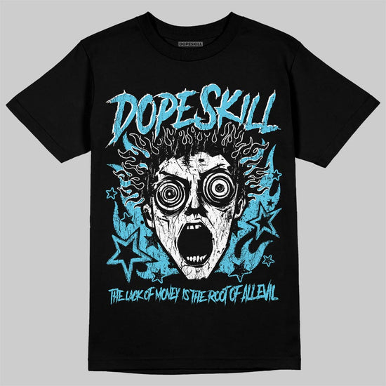 Jordan 11 Retro Gamma Blue (2025) DopeSkill T-Shirt Root of Evil Graphic Streetwear - Black