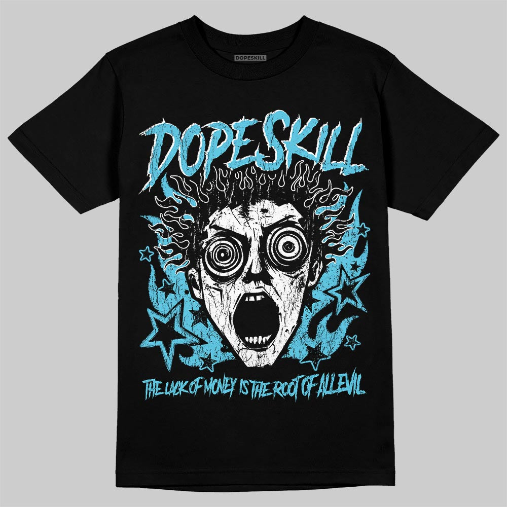 Jordan 11 Retro Gamma Blue (2025) DopeSkill T-Shirt Root of Evil Graphic Streetwear - Black