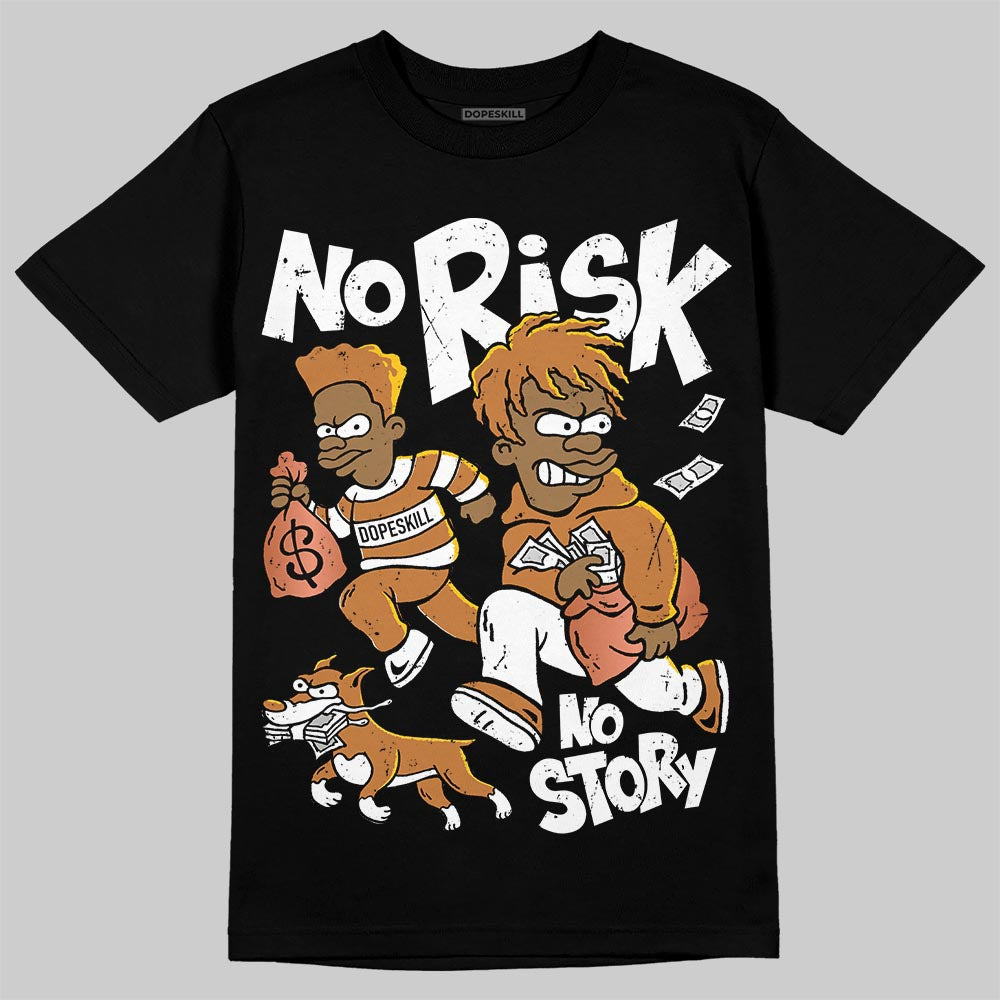 Jordan 14 Golf "US Open" DopeSkill T-Shirt No Risk No Story Graphic Streetwear - Black