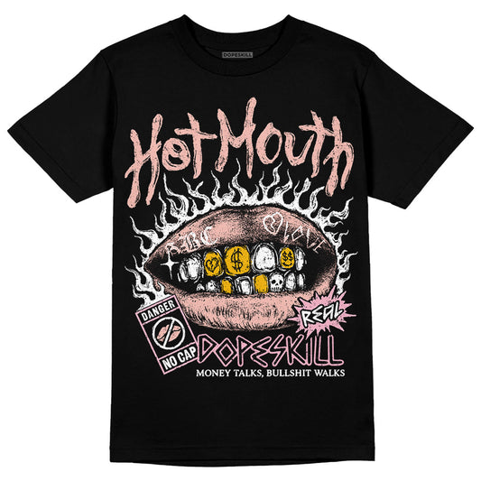 Jordan 11 Low “Legend Pink” DopeSkill T-Shirt Hot Mouth Graphic Streetwear - Black