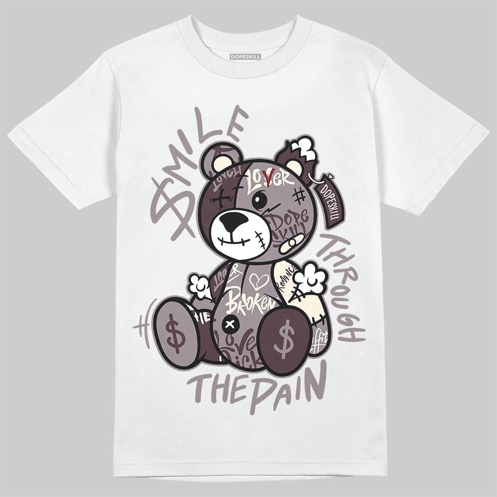 A Ma Maniére x Air Jordan 6 Retro “Smoky Mauve”⁠ DopeSkill T-Shirt Smile Through The Pain Graphic Streetwear - White