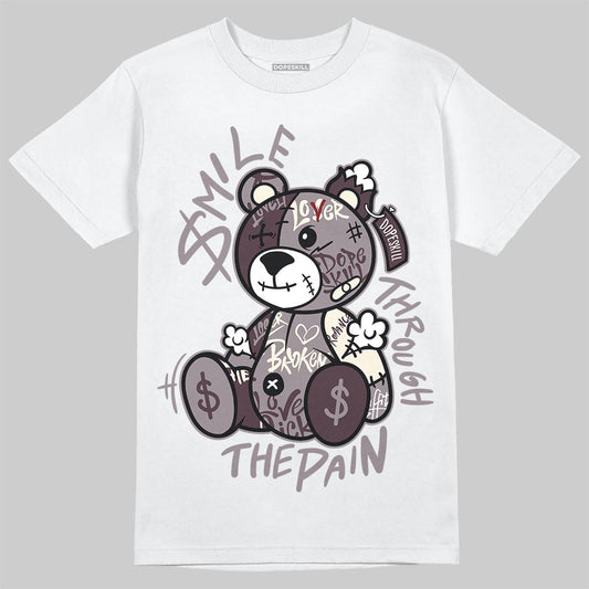 A Ma Maniére x Air Jordan 6 Retro “Smoky Mauve”⁠ DopeSkill T-Shirt Smile Through The Pain Graphic Streetwear - White