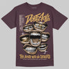 Adidas Samba OG Maroon Gold Metallic DopeSkill T-Shirt The Mouth With No Droughts Graphic Streetwear - maroon