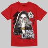 Jordan 5 Retro Fire Red Black Tongue (2025) DopeSkill T-Shirt NPC Graphic Streetwear - Red