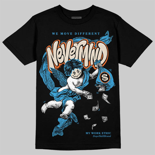 Jordan 1 High OG “UNC” Reimagined DopeSkill T-Shirt Nevermind Graphic Streetwear - Black