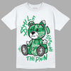 Jordan 3 WMNS “Lucky Green” DopeSkill T-Shirt Smile Through The Pain Graphic Streetwear  - White 