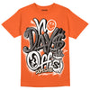 Jordan 3 Georgia Peach DopeSkill Orange T-shirt No Days Off Graphic Streetwear