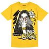 Jordan 4 Retro “Vivid Sulfur” DopeSkill Yellow T-shirt NPC Graphic Streetwear 