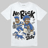 Jordan 1 Low Travis Scott x Fragment DopeSkill T-Shirt No Risk No Story Graphic Streetwear - White